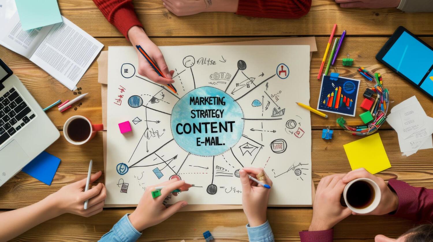 content strategija, ilustracija rada na contentu