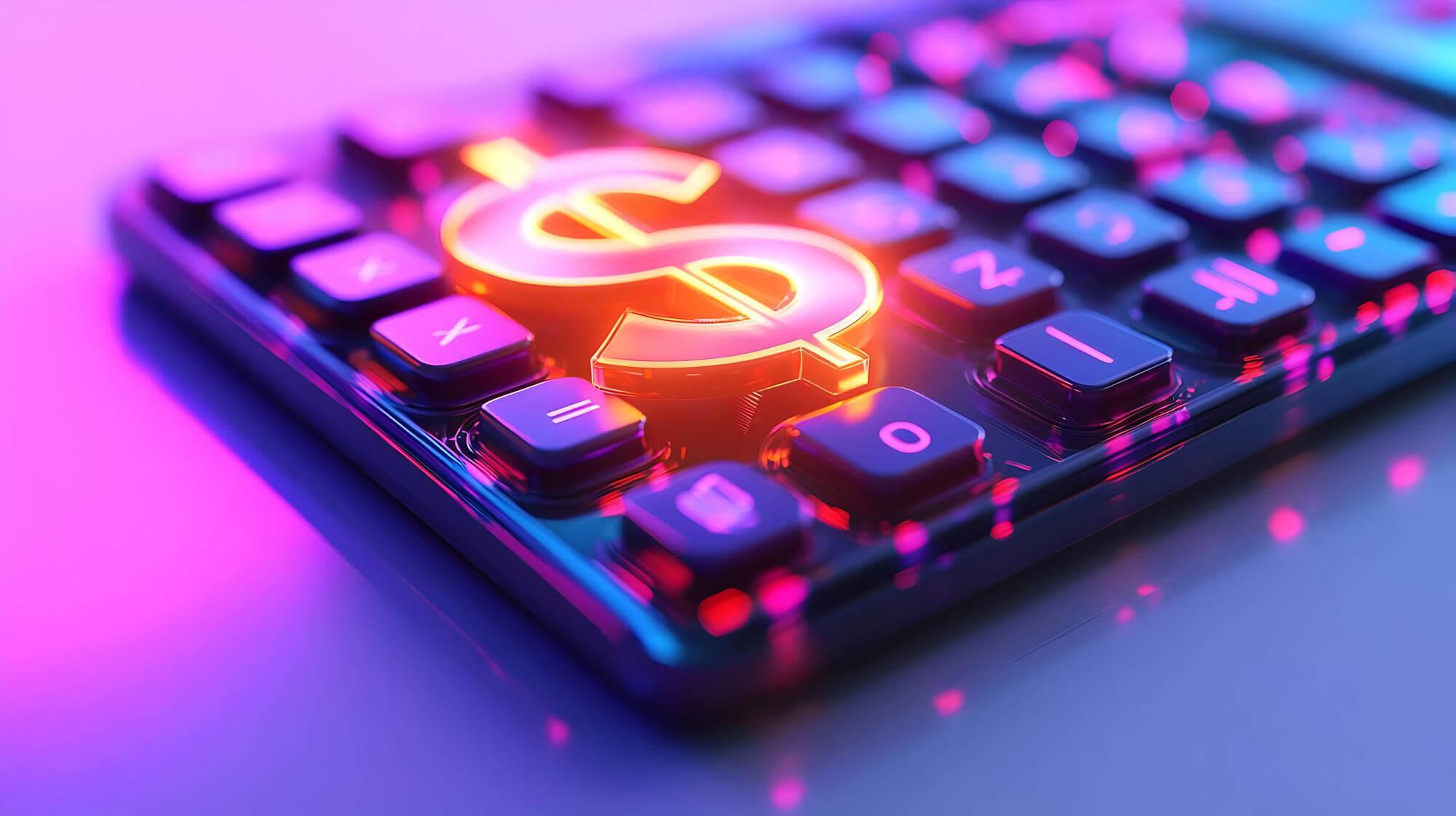 Koliko košta izrada web stranice u Srbiji 2026. Slika tastature sa simbolom dolara